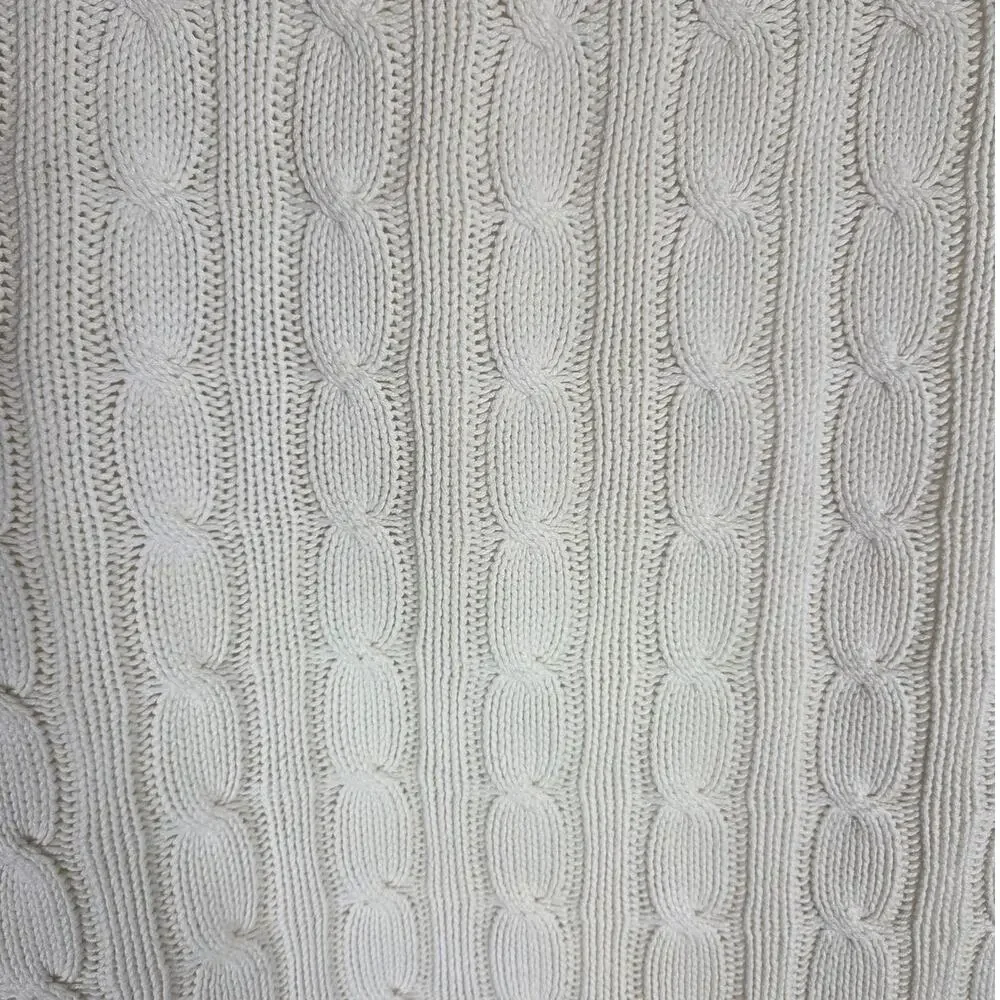Pottery Barn Cream Cable Knit Pillow Cover 22 X 22